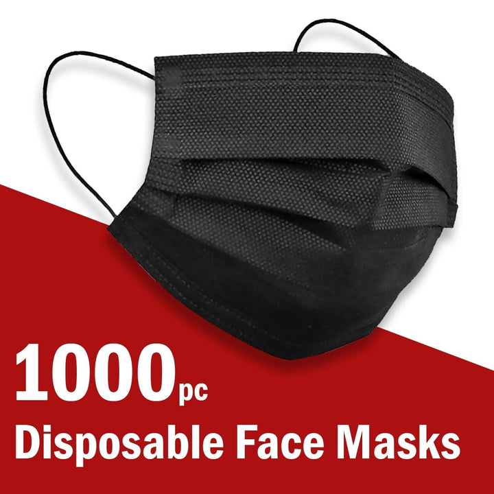 1000pc 3-Ply Disposable Face Mask Non Medical Surgical Cover Mouth Nose BULK - Phone FilmStudio