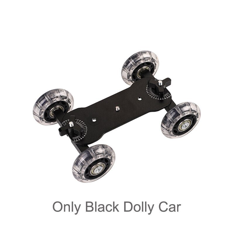 Dolly Car Camera Slider Magic Arm Tabletop Mobile Rolling Video Track Rail Skater for SLR Cameras Flash LCD Monitor LED Flash - Phone FilmStudio