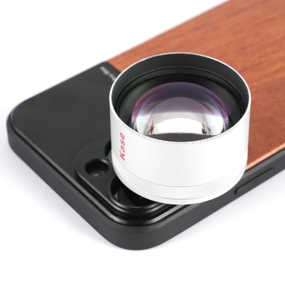 Kase Phone HD Master Macro Lens Pro for iPhone 14 13 12 11 8 7 X XR Samsung Xiaomi Android,17mm Thread Mount / Metal Body - Phone FilmStudio