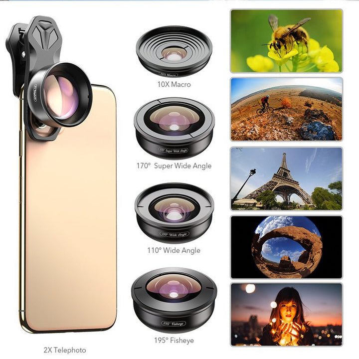 Macro Fisheye Telephoto Five-in-one Set Camera - Phone FilmStudio