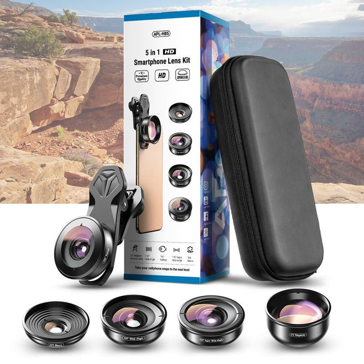 Macro Fisheye Telephoto Five-in-one Set Camera - Phone FilmStudio