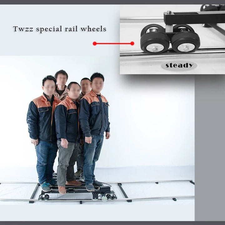 Twzz 6m Manned Motorized Slider Dolly Track Movie Motorized Rail Manual Remote Control Pedal Control - Phone FilmStudio