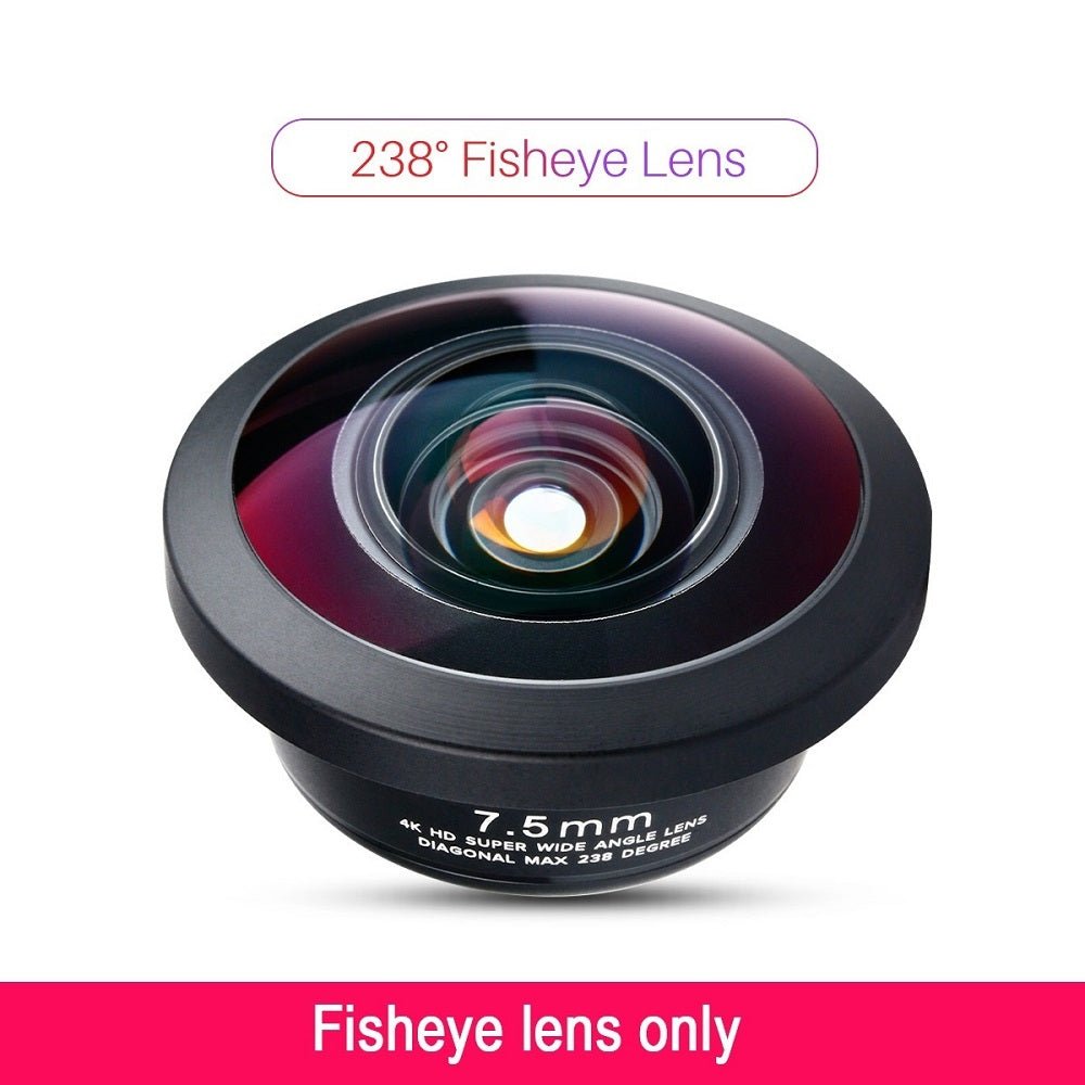 Ulanzi Wide-Angle Mobile Phone Lens Slr Camera External HK 4D Fisheye Lens - Phone FilmStudio