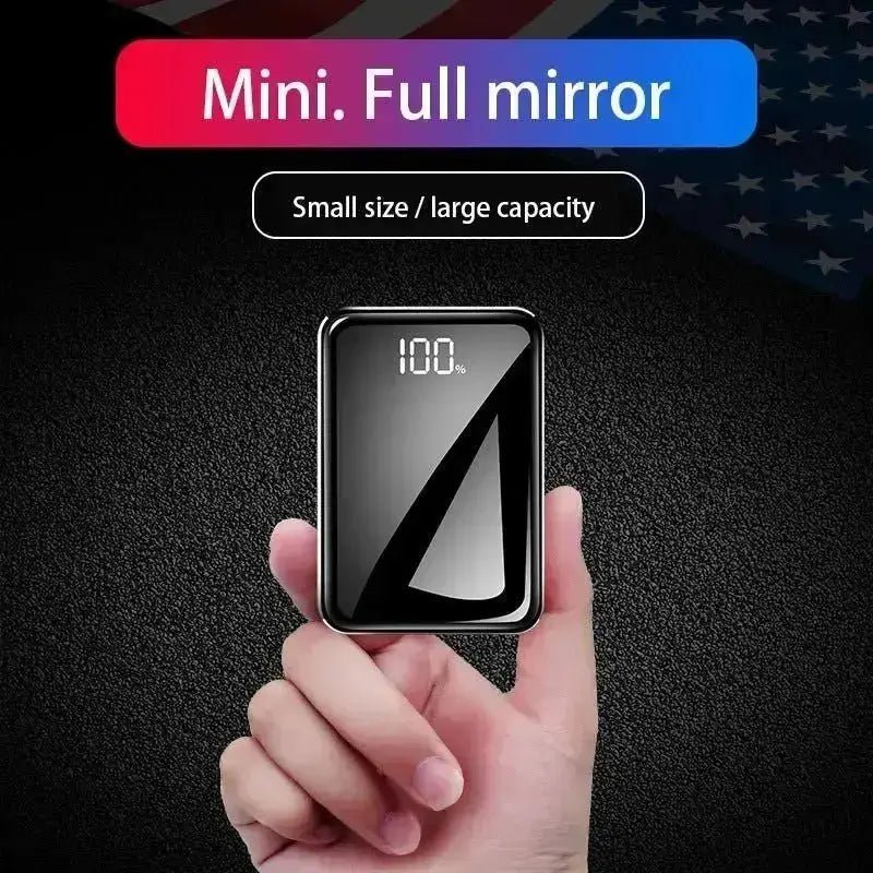 Ultra-thin Mirror Mini Power Bank - Phone FilmStudio