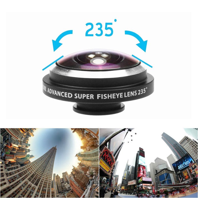 Universal 235 Degree Super Fish Eye Mobile Phone Camera Lenses - Phone FilmStudio